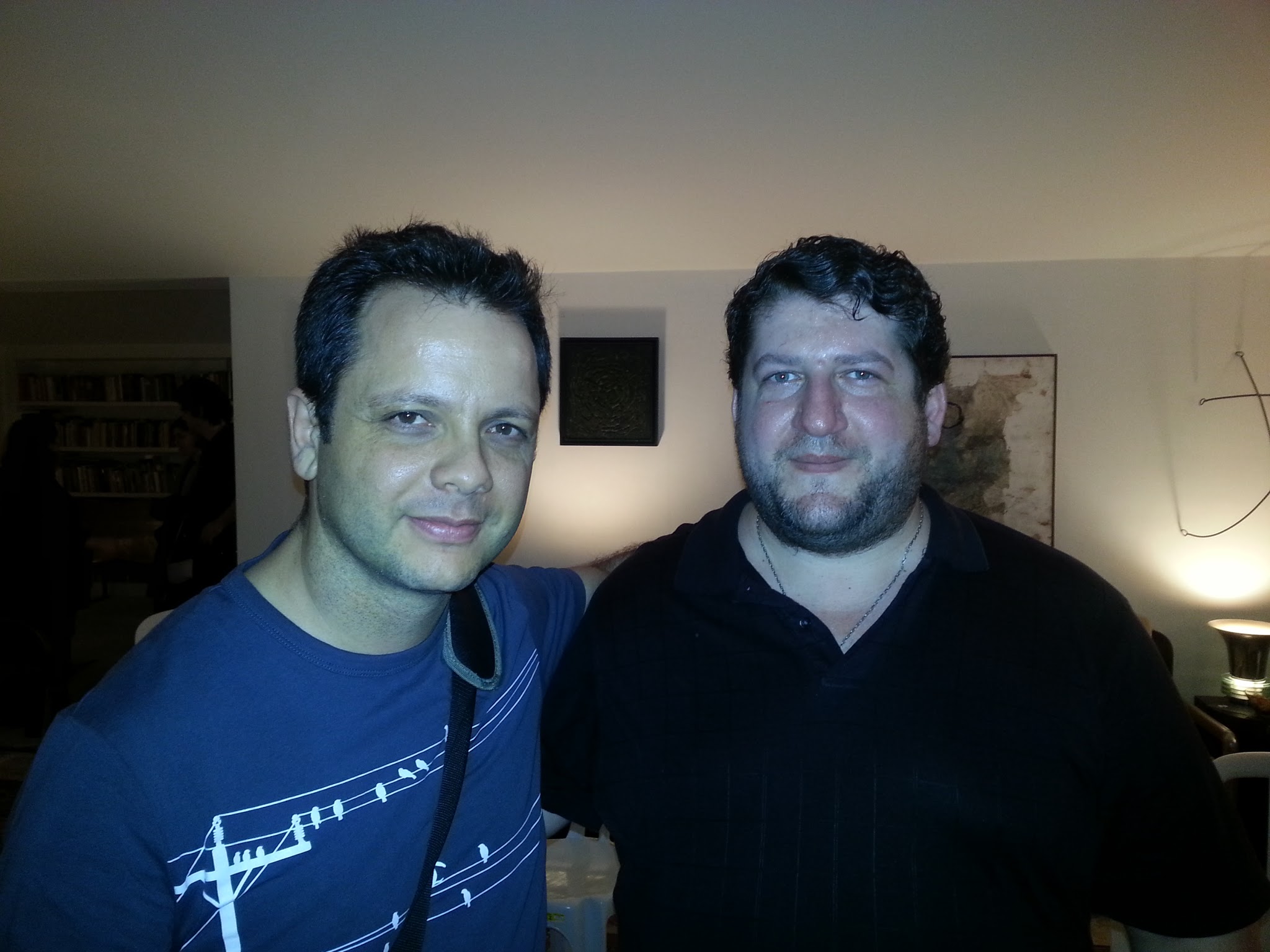 With bass Oleg Didenko (Russia), after a recital in Sao Paulo - Brazil. March, 2013.