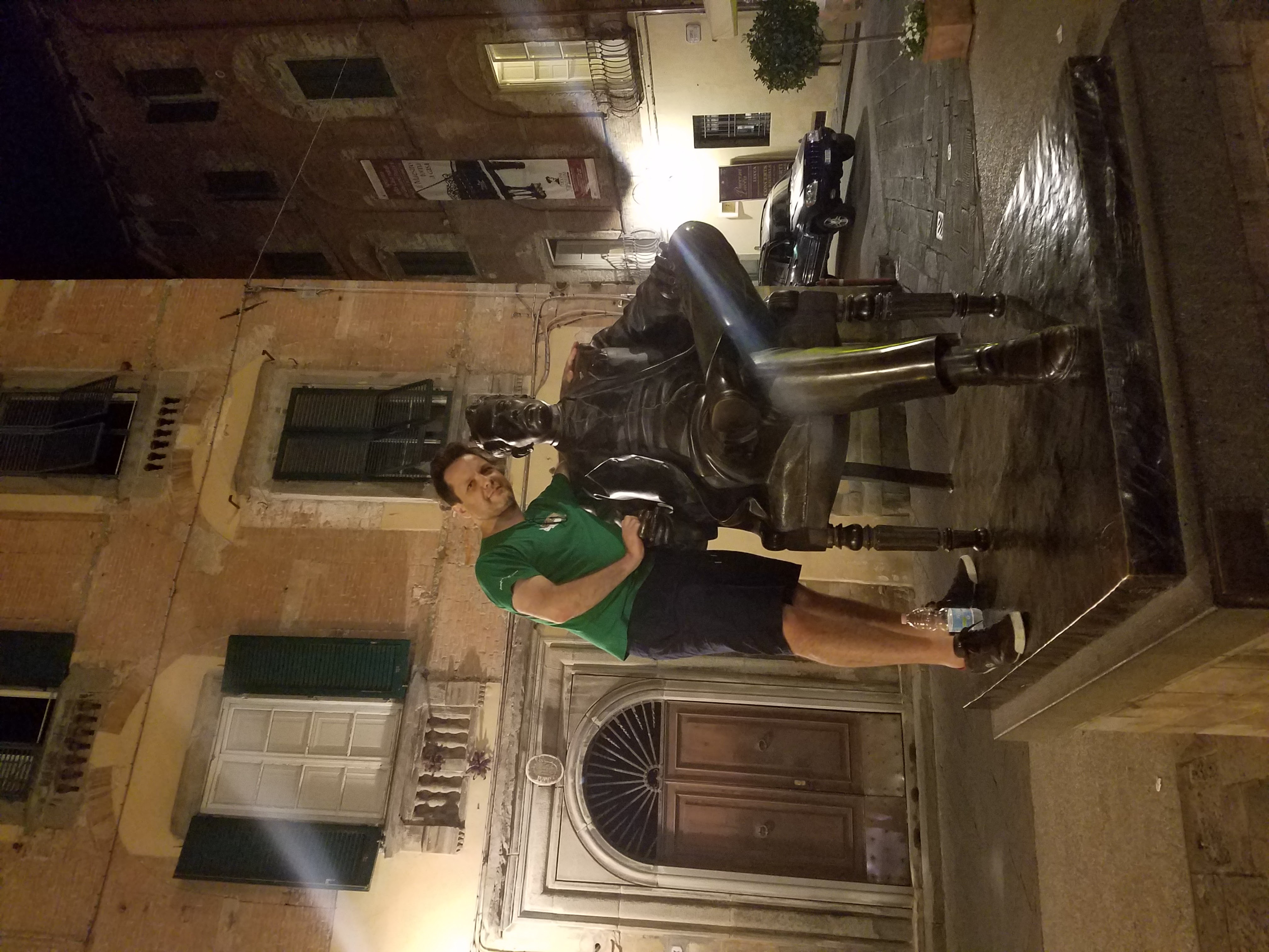 With beloved maestro Puccini, in Lucca - Italy. July, 2016.