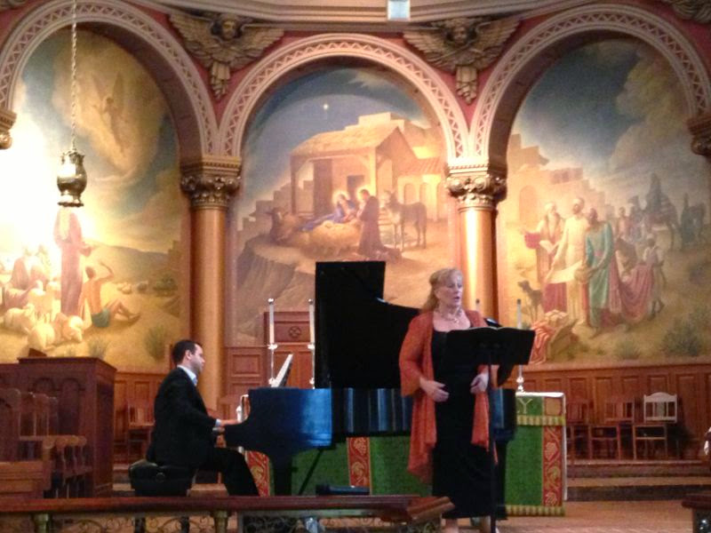 With soprano Maria Russo at The Church of the Holy Trinity, Philadelphia, July 24, 2014.