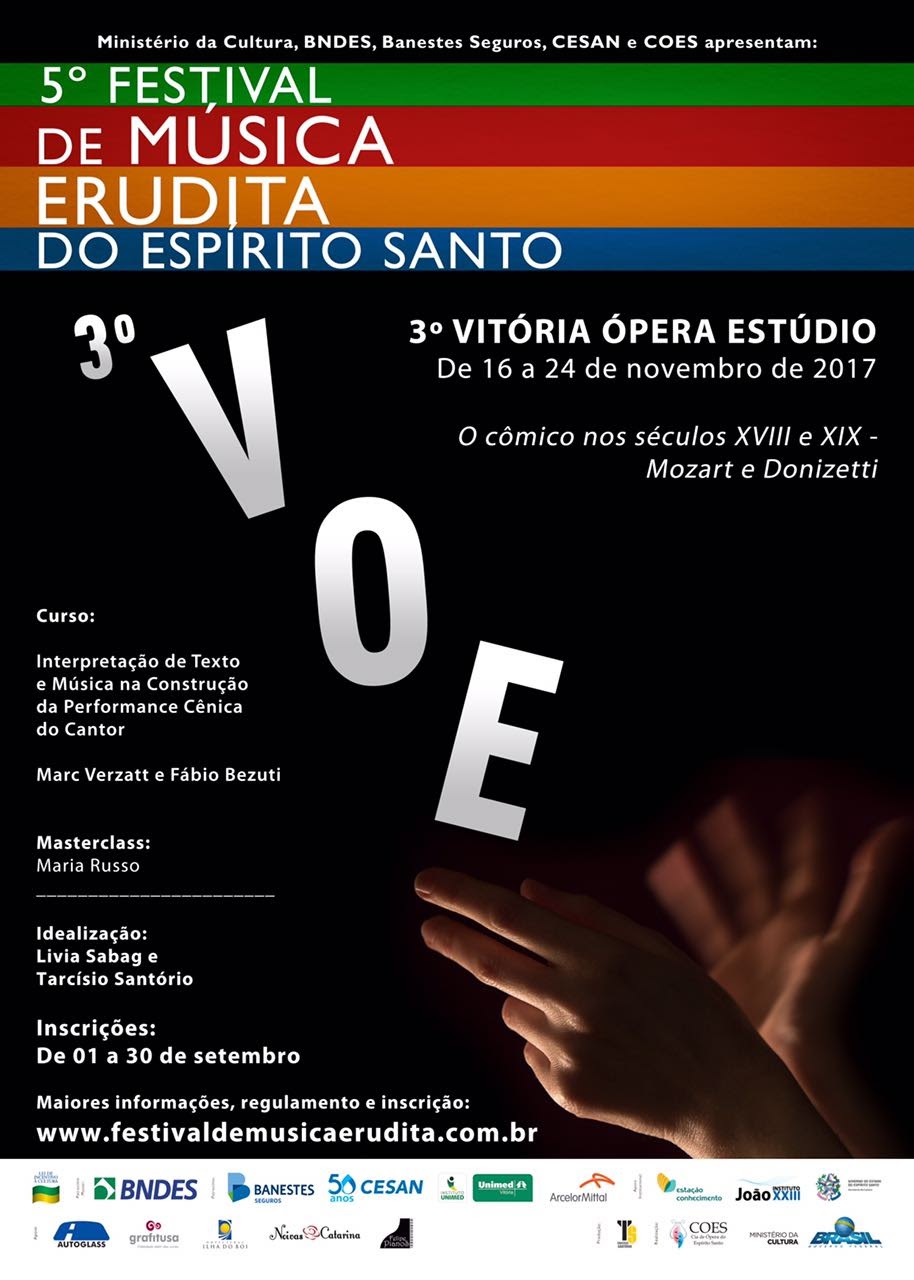 Third Vitoria Opera Studio, November 2017, Vitoria, ES - Brazil.
