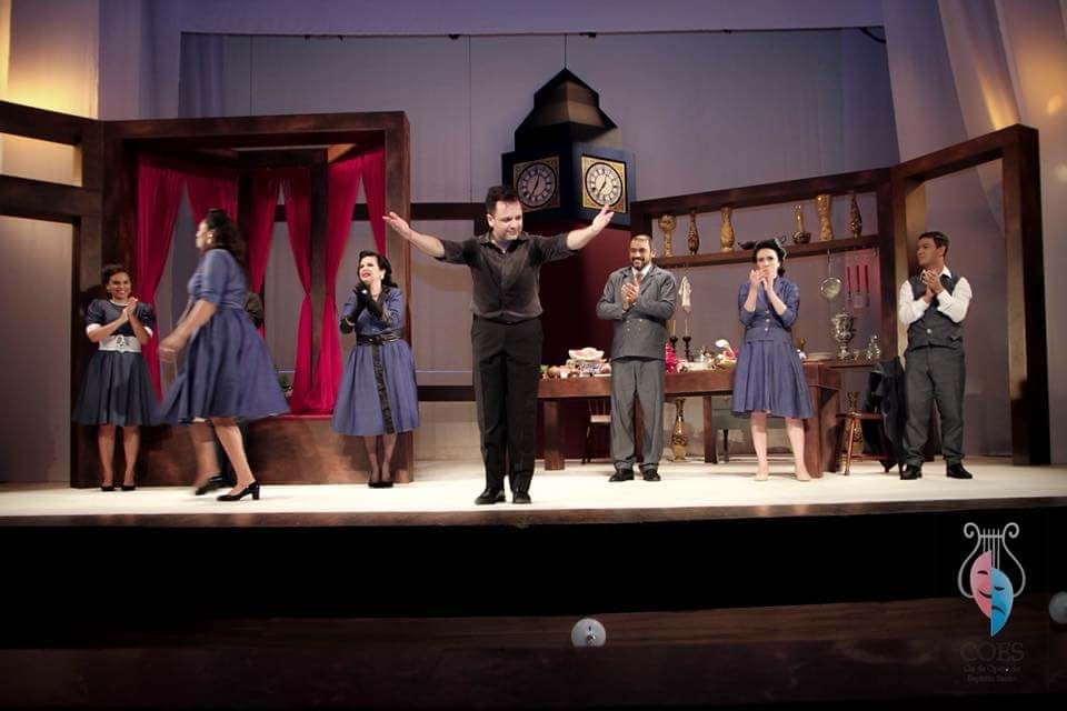 Last performance of A dinner Engagement by Lennox Berkeley. November, 2017. At Teatro Carlos Gomes, in Vitoria, ES - Brazil.