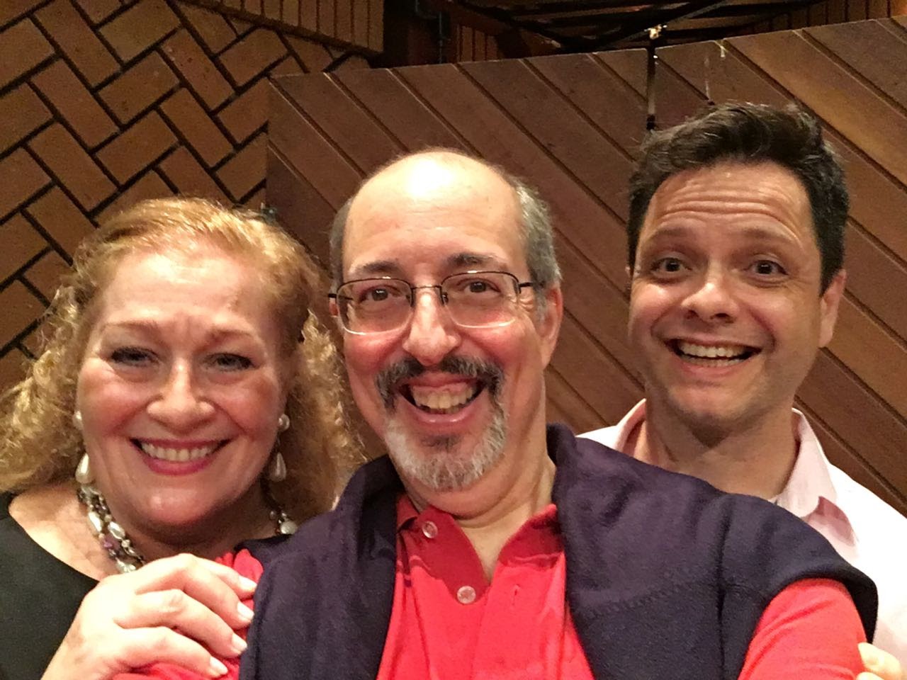 Maria Russo and I, after our recital at Espaco Cachoeira, with Paulo Queiroz, SP - Brazil, November 2017.