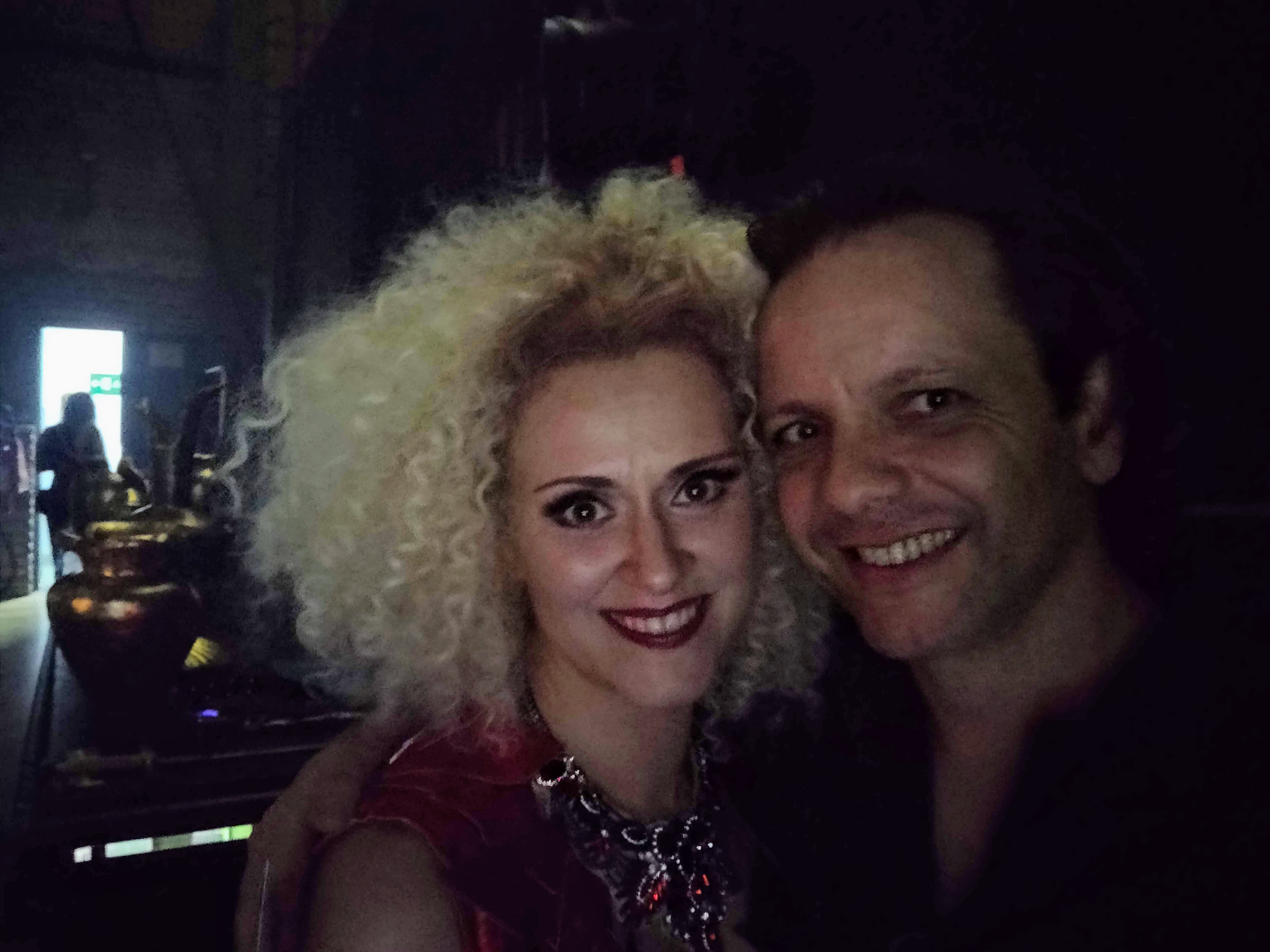 With beloved friend and singer Gabriella Pace, as Vitelia in Clemenza di Tito, before the beginning of the opera. At Theatro Sao Pedro, SP - Brazil April/May 2019.