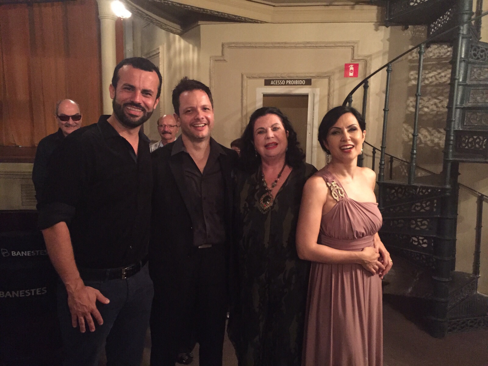 After our recital, with Tarcisio Santorio (producer) and Natercia Lopes (artistic director), in Vitoria, ES -Brazil. November 2015.